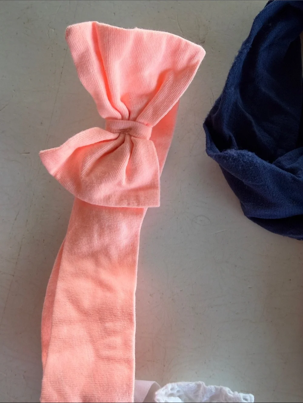 Kids Assorted Hair Accessories Set - Pink, White, Peach, Navy & Floral